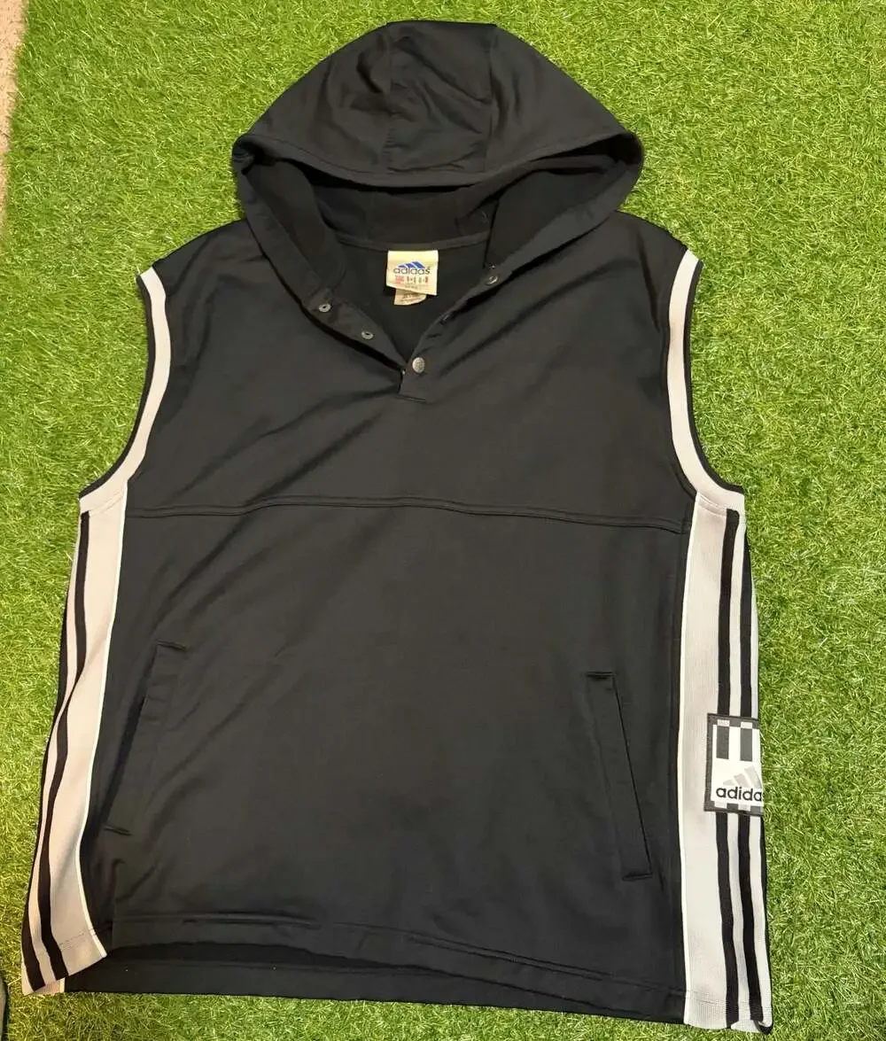 Men's Adidas large hooded vest L (42-44)